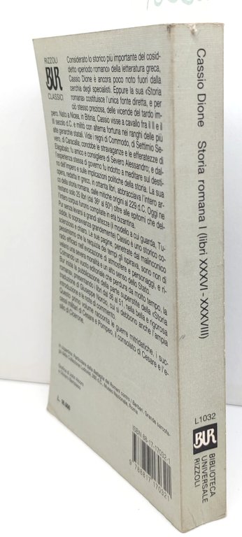 Cassio Dione Storia romana volume 1° BUR Rizzoli 1° edizione … | Immagine Gallery 2