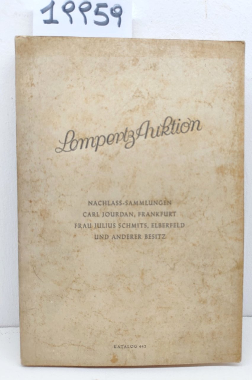 Catalogo asta Lempertz Auktion 1955