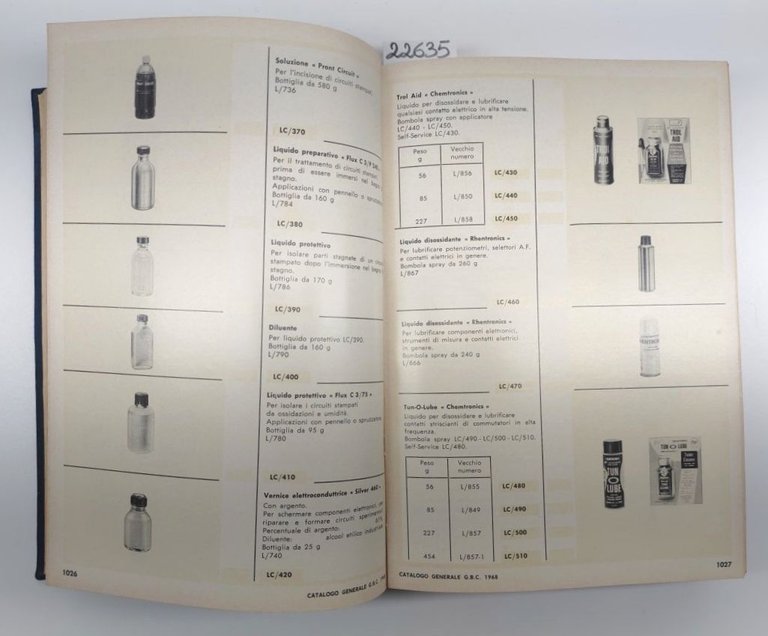 Catalogo componenti elettronici GBC 1931-1968 2° volume