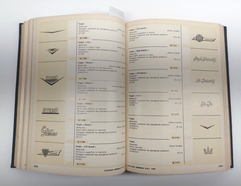 Catalogo componenti elettronici GBC 1931-1968 2° volume