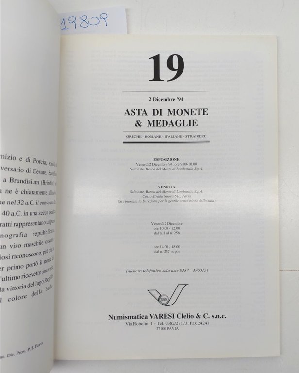Catalogo Numismatica Varesi asta di monete medaglie N. 19 dicembre … | Immagine Gallery 3
