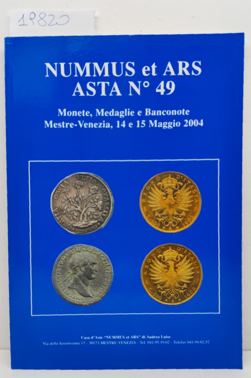 Catalogo Nummus ed Ars asta n. 49 monete medaglie e …