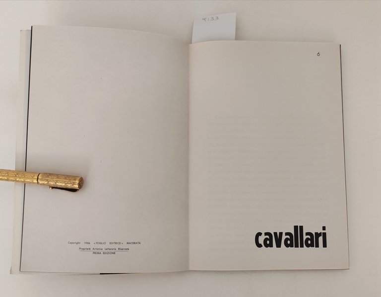 Cavallari panorama d'arte moderna grafica La Nuova Foglio editrice 1° …