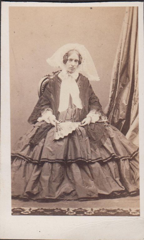 cdv albumina Principessa Giuseppina Lancellotti by Alinari 1860