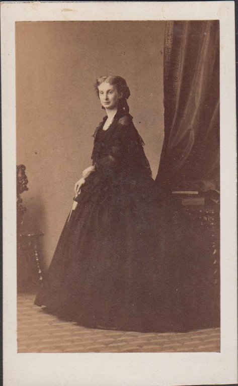 cdv albumina Sophie Troubetzkoï Duchessa de Morny Disderi Paris 1860
