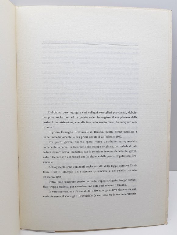 Centenario della Costituzione della provincia di Brescia 8 marzo 1960