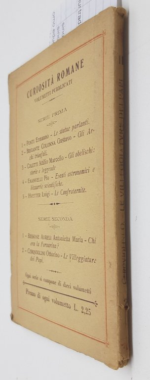 Cerquiglini Le villeggiature dei Papi Strini 1928 | Immagine Gallery 3