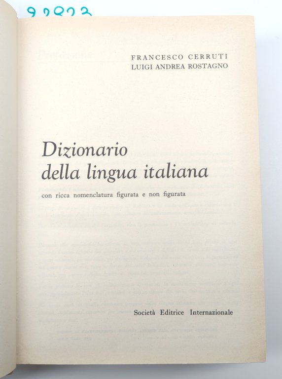 Cerruti Rostagno Dizionario della lingua italiana con ricca nomenclatura figurata … | Immagine Gallery 2