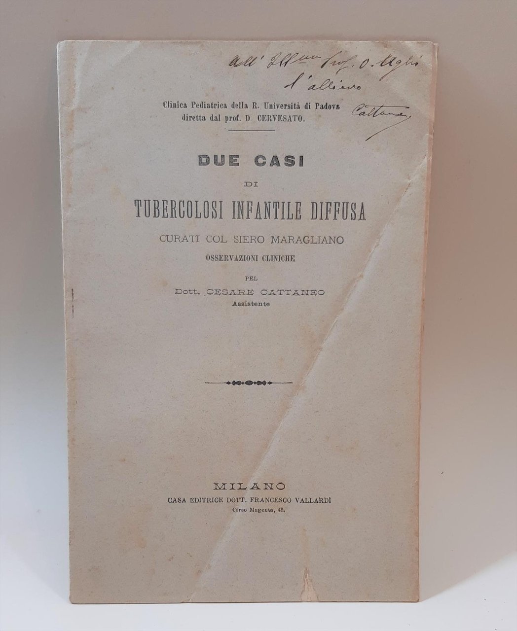 Cesare Cattaneo Due casi di tubercolosi infantile diffusa curati con. …