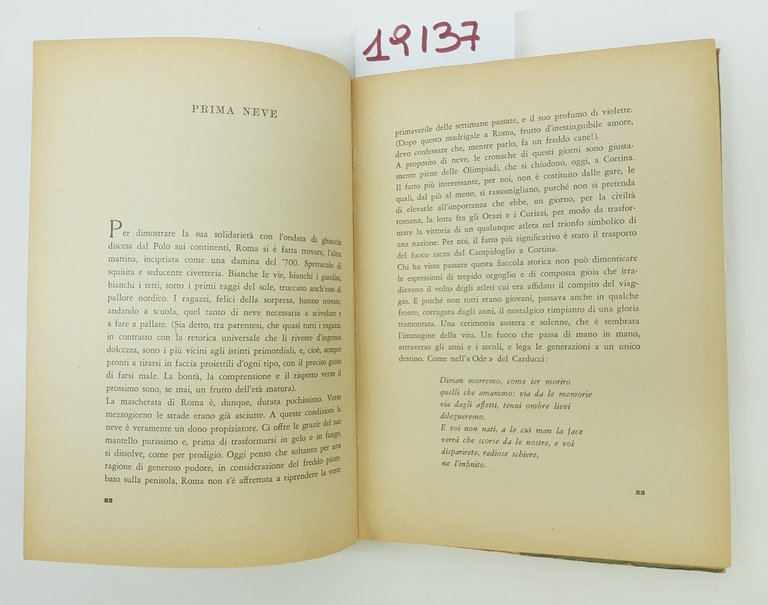 Cesare Dangelantonio Cronache di mezzo mese Edizioni Radio Italiana 1956