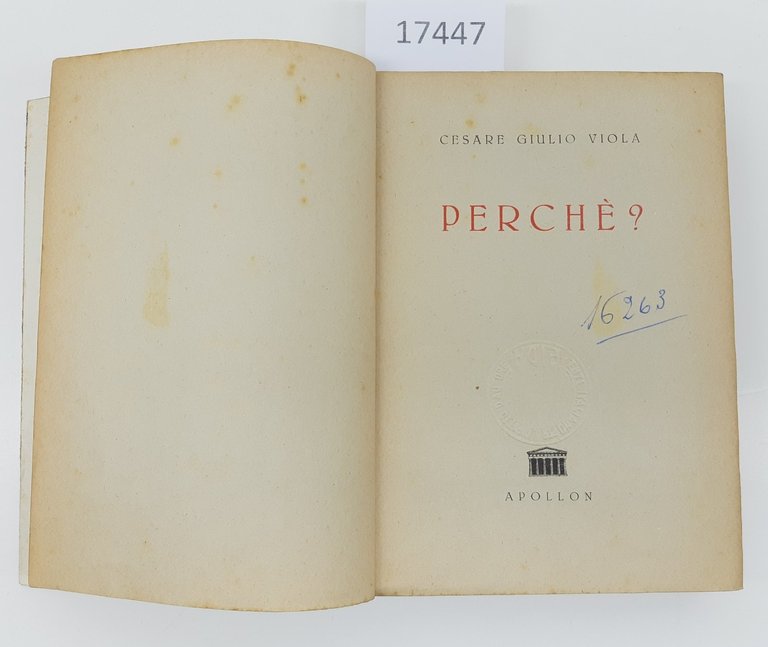 Cesare Giulio Viola Perché Apollon senza data | Immagine Gallery 2