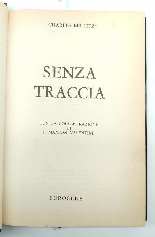 Charles Berlitz Senza traccia Euroclub 1° edizione 1979 | Immagine Gallery 3