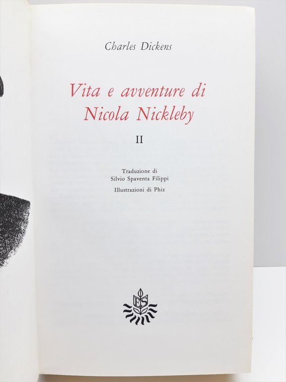 Charles Dickens Vita e avventure di Nicola Nickleby Sansoni 1971 …