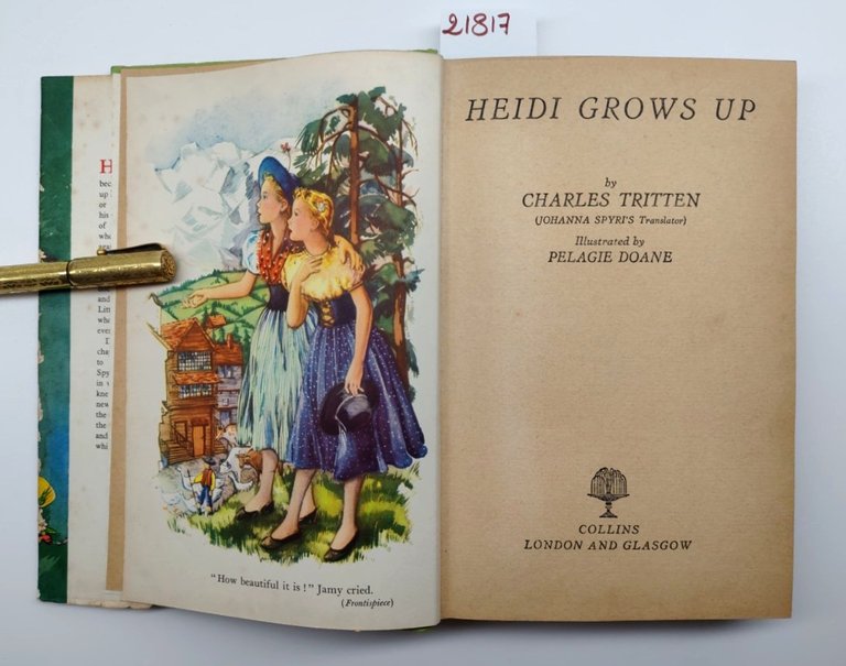 Charles Tritten Heidi grows up illustrated Pelagie Doane Collins 1971