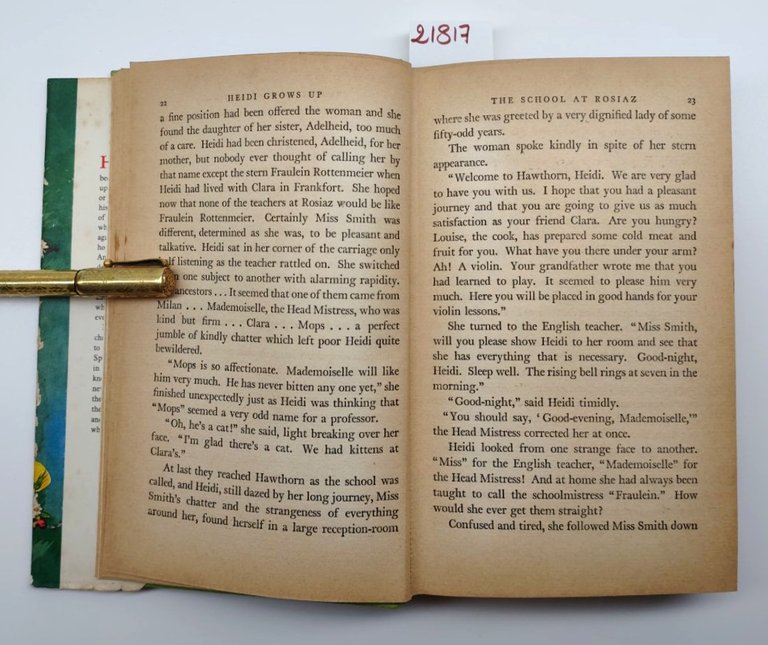 Charles Tritten Heidi grows up illustrated Pelagie Doane Collins 1971