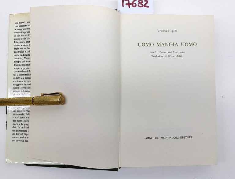 Christian Spiel Uomo mangia uomo Mondadori 1° edizione 1974 | Immagine Gallery 4