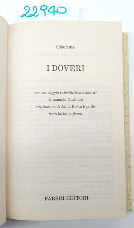 Cicerone I doveri Fabbri ristampa 2001 | Immagine Gallery 2