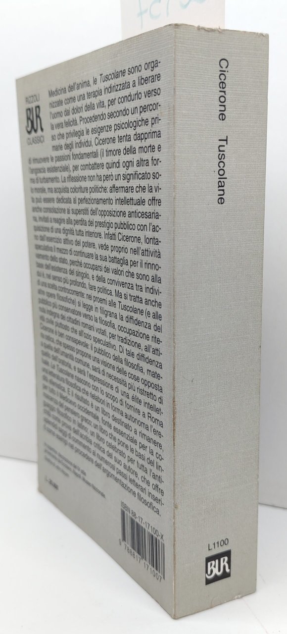 Cicerone Tuscolana BUR Rizzoli 1° edizione 1996 | Immagine principale