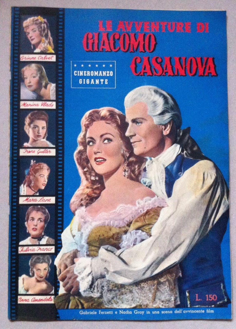 Cineromanzo Le Avventure Di Giacomo Casanova Con G. Farzetti, C. …