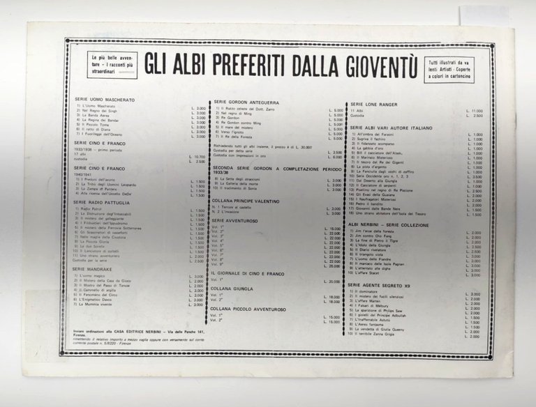 Cino e Franco Il Rubino misterioso Nerbini ristampa anastatica