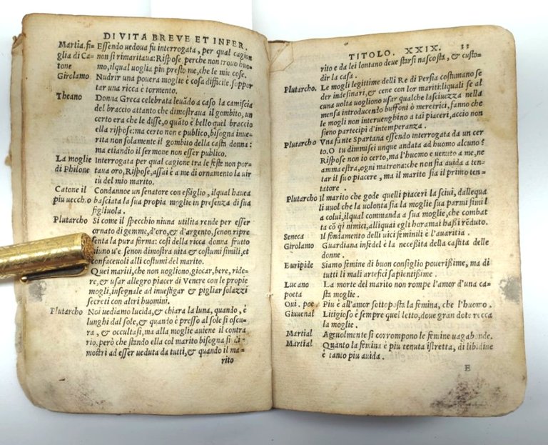 Cinquecentina 1543 Elegantissime sentenze Nicolò Liburnio Gabriel Giolito Venezia