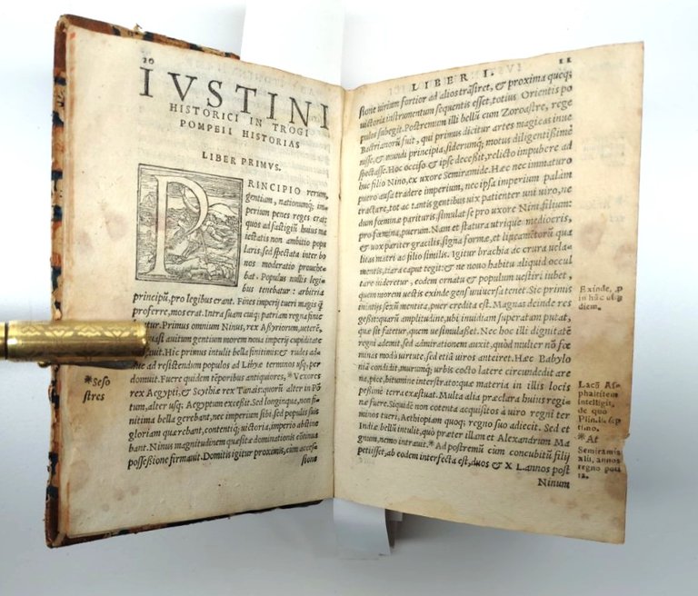 Cinquecentina 1559 Iustini ex Trogi Pompeii Historiis externis Libri XXXXIIII