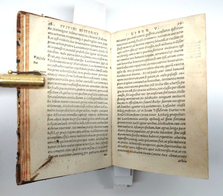 Cinquecentina 1559 Iustini ex Trogi Pompeii Historiis externis Libri XXXXIIII
