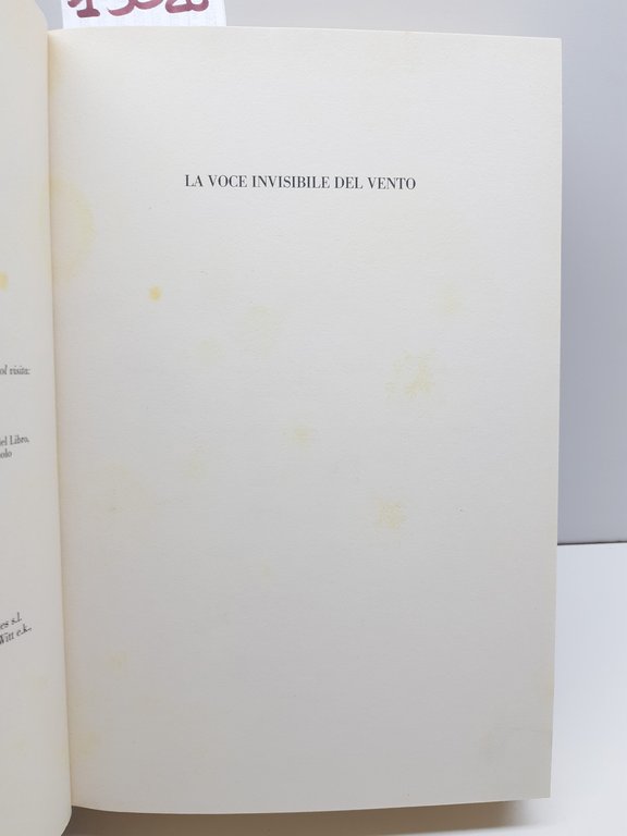 Clara Sanchez La voce invisibile del vento Garzanti 1° ristampa …