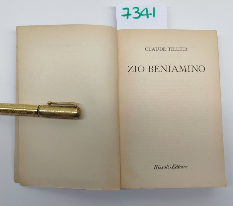 Claude Tillier Zio Beniamino Rizzoli 1959 1∞ ed.