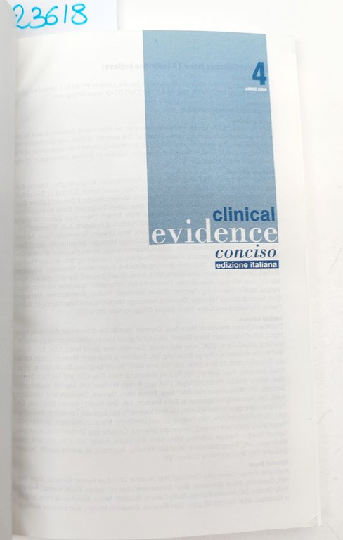 Clinica evidence conciso edizione italiana 2006 numero 4 | Immagine Gallery 3
