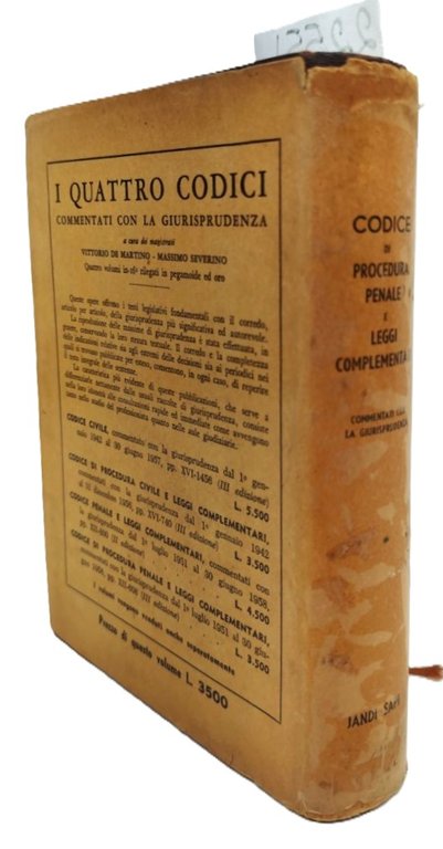 Codice di procedura penale e leggi complementari Jandi Sapi 3° …
