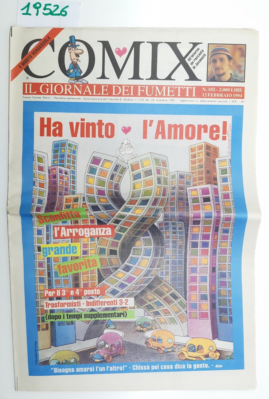 Comix il giornale dei fumetti numero 102 12 febbraio 1994 … | Immagine principale
