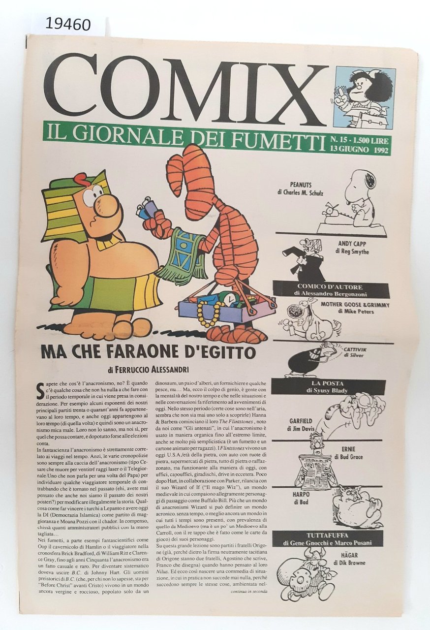 Comix Il Giornale dei fumetti numero 15 13 giugno 1992 … | Immagine principale