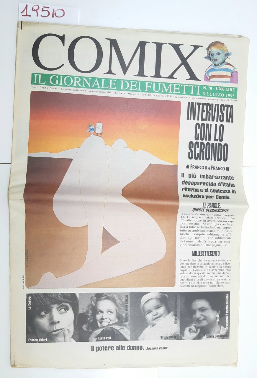 Comix il giornale dei fumetti numero 70 3 luglio 1993 … | Immagine principale