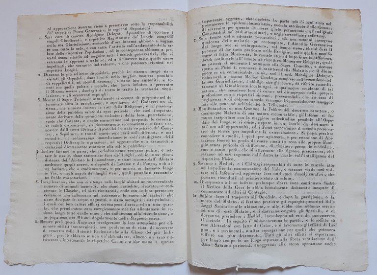 compiti dei delegati apostolici in caso di peste o febbre …