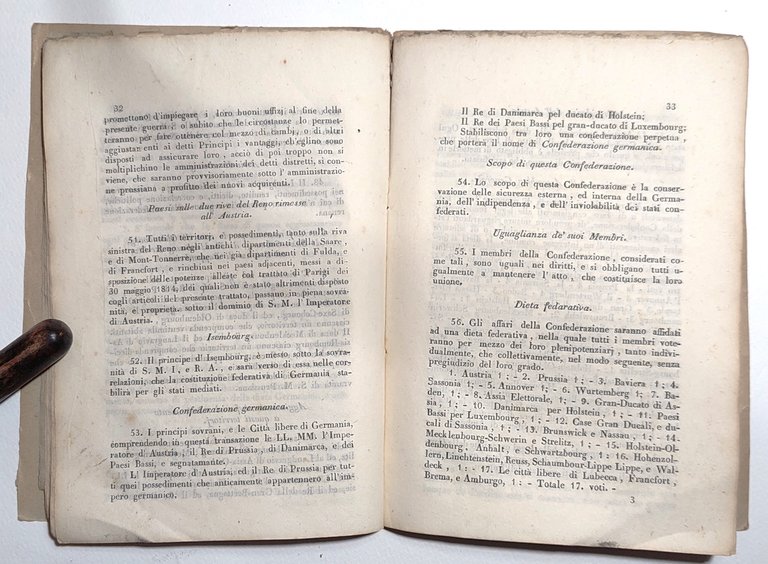 Congresso di Vienna Roma dai tipi di Angelo Ajani 1847
