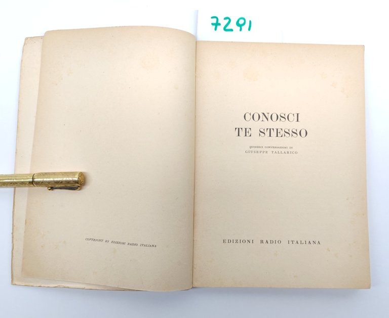 Conosci te stesso 15 conversazioni di Giuseppe Tallarico edizioni Radio …