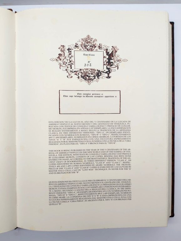 Consuelo Varela Bueno Americus Vesputius 1499-1999 Enzo Papi