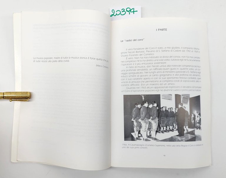 Coro Comelico vent'anni cantando 1966-1986 segni di storia su vent'anni …