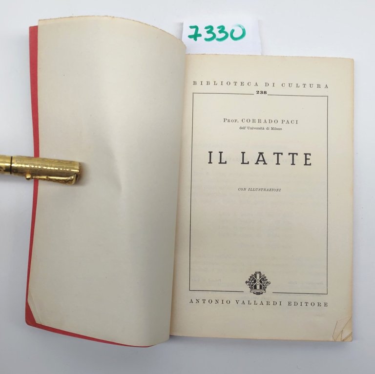 Corrado Paci Il latte Vallardi 1960