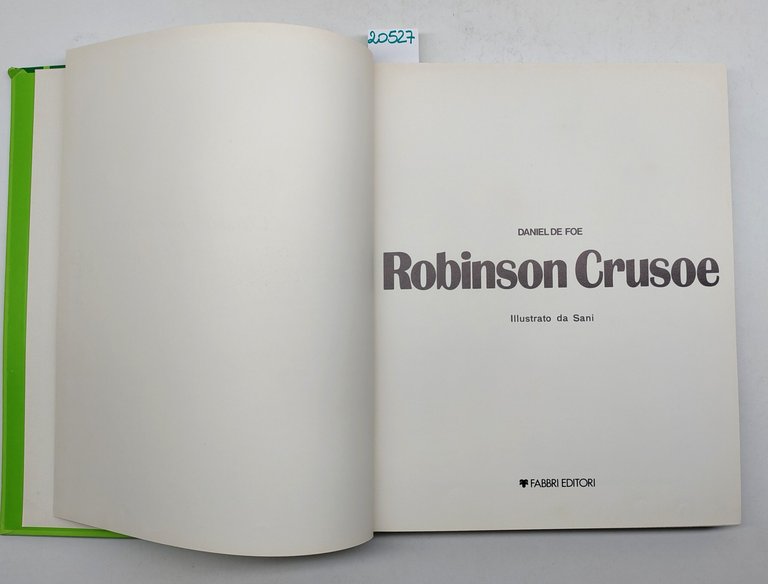 Daniel Defoe Robinson Crusoe Fabbri editore 1979