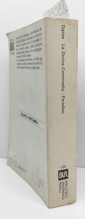 Dante Alighieri La Divina commedia Paradiso BUR Rizzoli 4° edizione … | Immagine Gallery 2