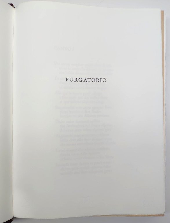 Dante Alighieri La Divina commedia Trec edizioni pregiate 1990