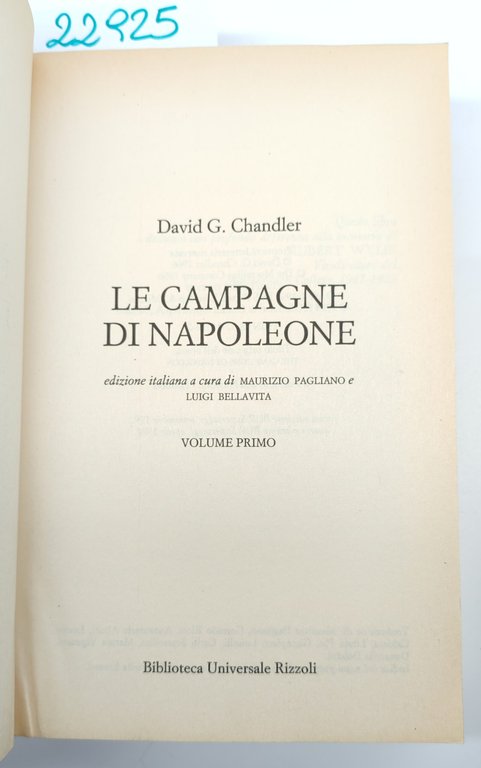 David G. Chandler Le campagne di Napoleone 2 volumi Rizzoli … | Immagine Gallery 3