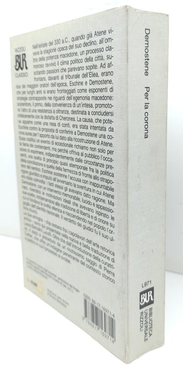 Demostene Per la corona Eschine Contro Ctesifonte BUR Rizzoli 1° … | Immagine Gallery 2
