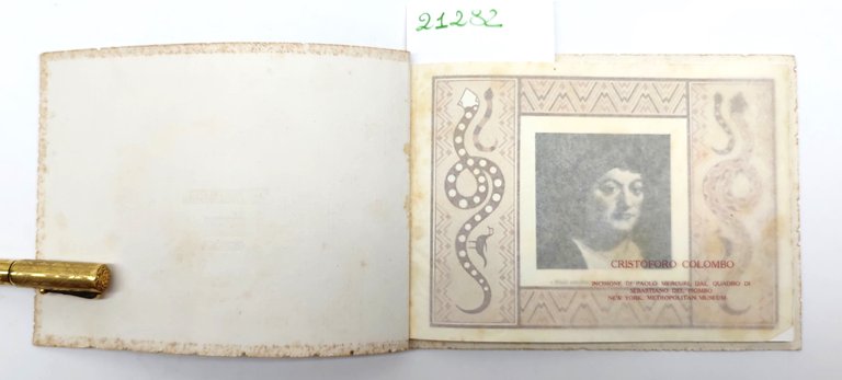 Depliant Brochure Navigazione generale italiana Genova transatlantico Colombo anni '30