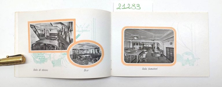 Depliant Brochure Navigazione generale italiana piroscafo Cristoforo Colombo 2° classe …