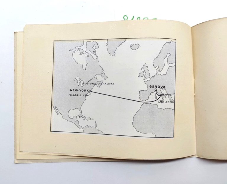 Depliant Brochure Navigazione generale italiana piroscafo Duilio 3° classe anni …