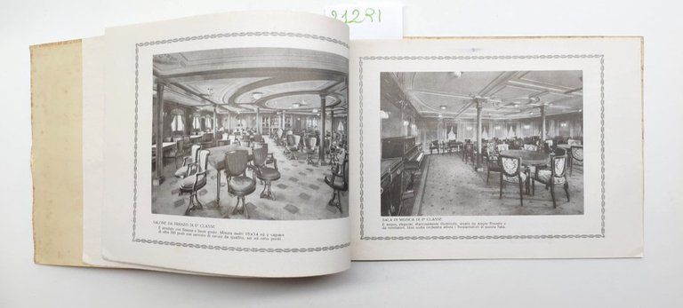 Depliant Brochure Navigazione generale italiana studio Cesare 2° classe anni …