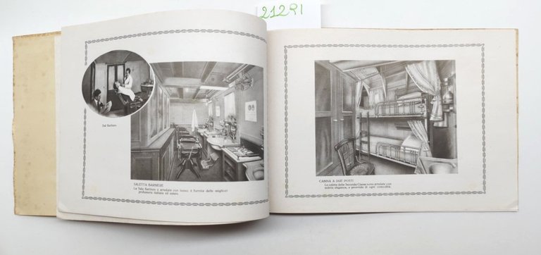 Depliant Brochure Navigazione generale italiana studio Cesare 2° classe anni …